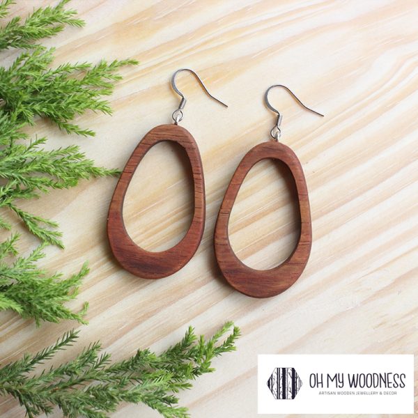 Wooden-earrings-Double-Ovals-Kiaat