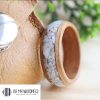 Natural-Cherry-wooden-ring-Shell-inlay-9mm-upclose-2