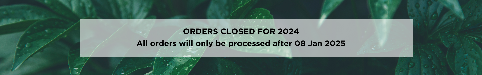 Please note that the online shop is currently closed until 30 April